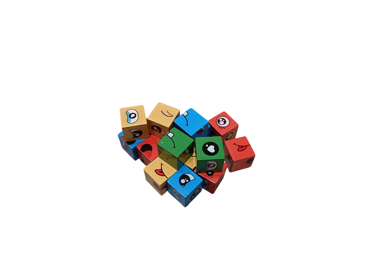 Wooden Face Cube Change Puzzle for Kids