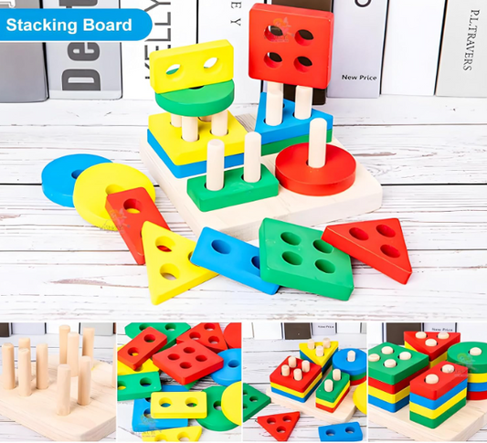 Educational Learning Activity Puzzle Block Toys